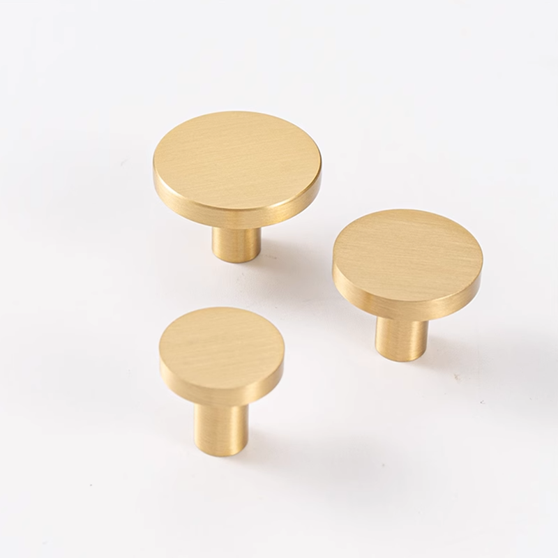 Kitchen Baking Cabinet - Round Brass Kitchen Cabinet Drawer Knobs