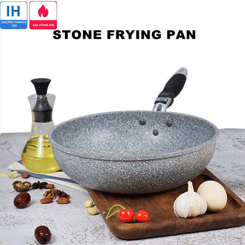 Kitchen Baking Pan Set - Non-Stick Pan Durable Stone Frying Wok