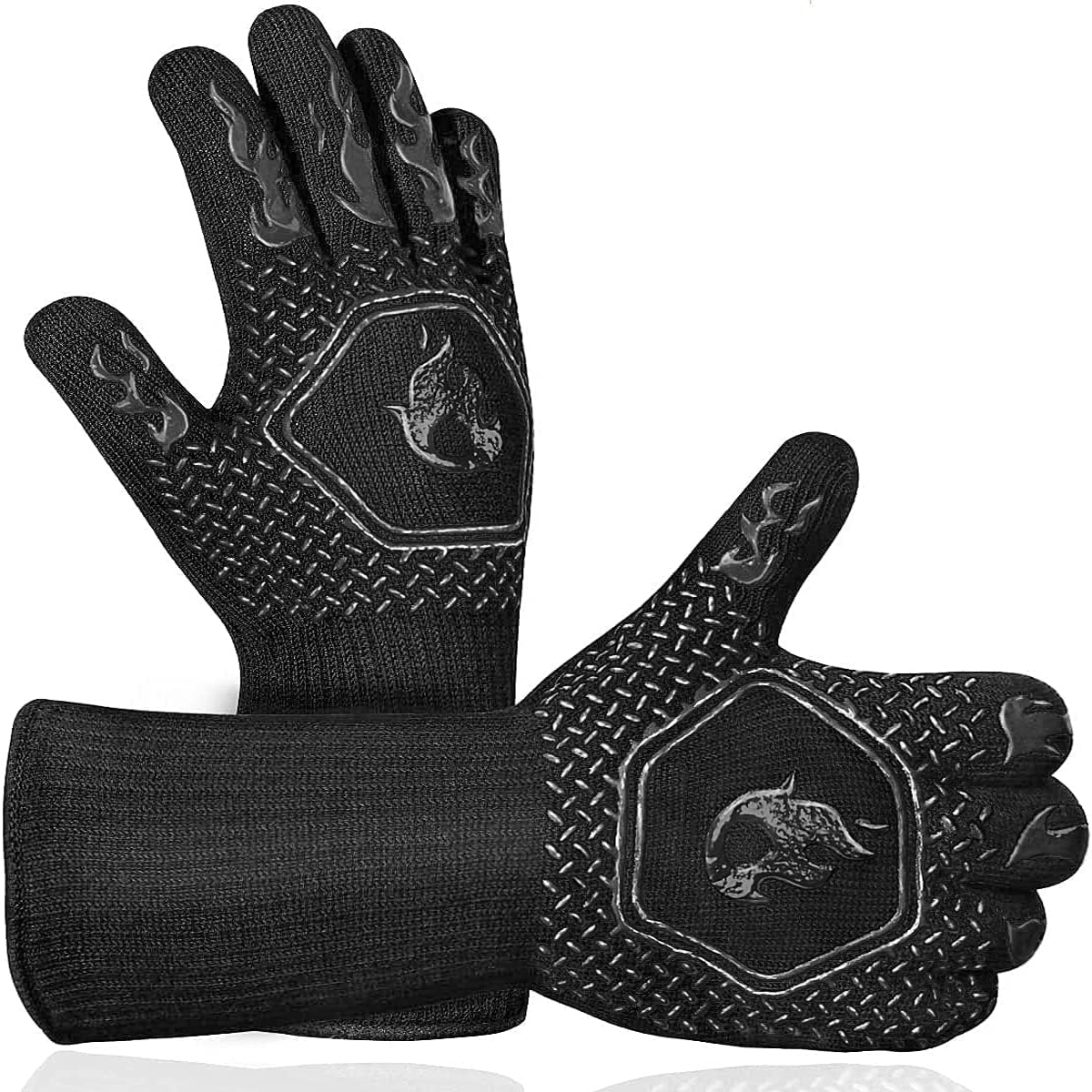 Kitchen Baking Gloves - BBQ Grill Gloves High Temp Resistance