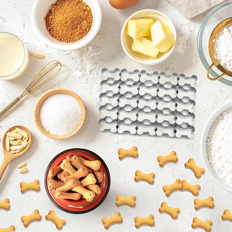 Kitchen Baking Brush - 【xxx】Cookie Cutter Bone Shaped Stainless Steel