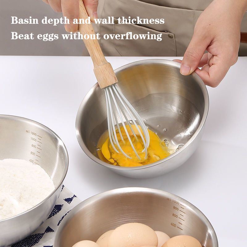 Kitchen Baking Essentials - 1PC Stainless Steel Bowl Set With