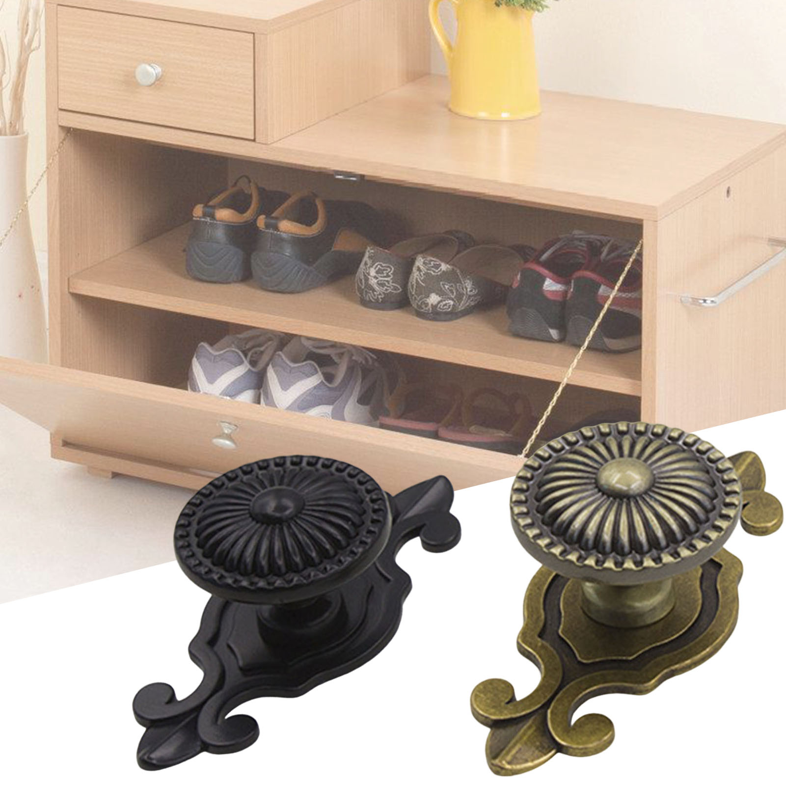 Kitchen Baking Cabinet - Cabinet Furniture Handle Retro Mushroom Dresser