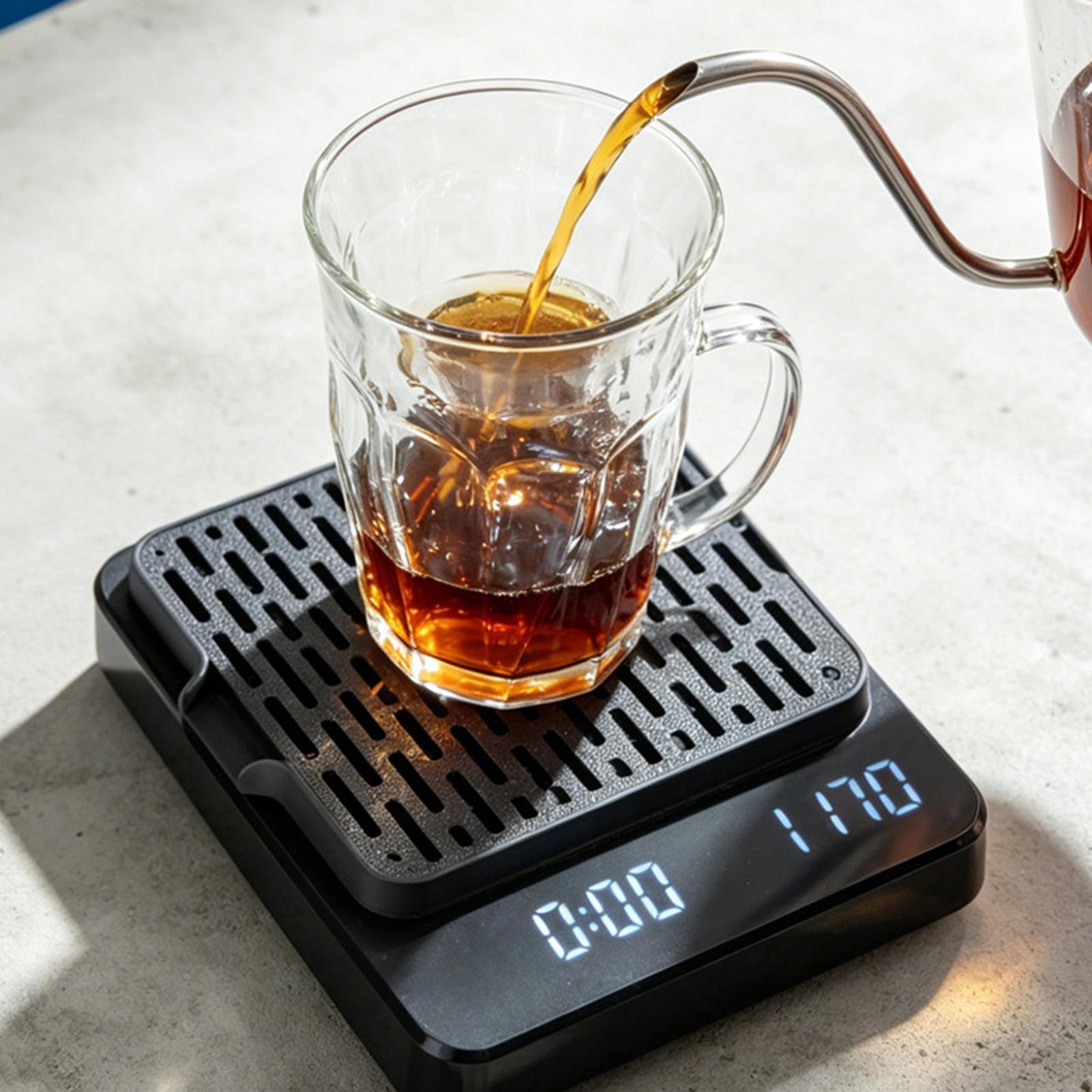 Kitchen Scale Precise - Scale Auto-Draining Tray Digital Espresso Scale