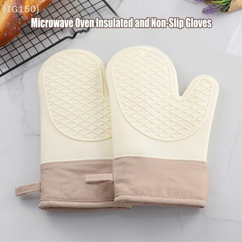 Kitchen Baking Gloves - 【TG150】Silicone Heat-insulating Gloves,Non-slip,High-temperature Resistant,Heat-resistant Gloves, Kitchen