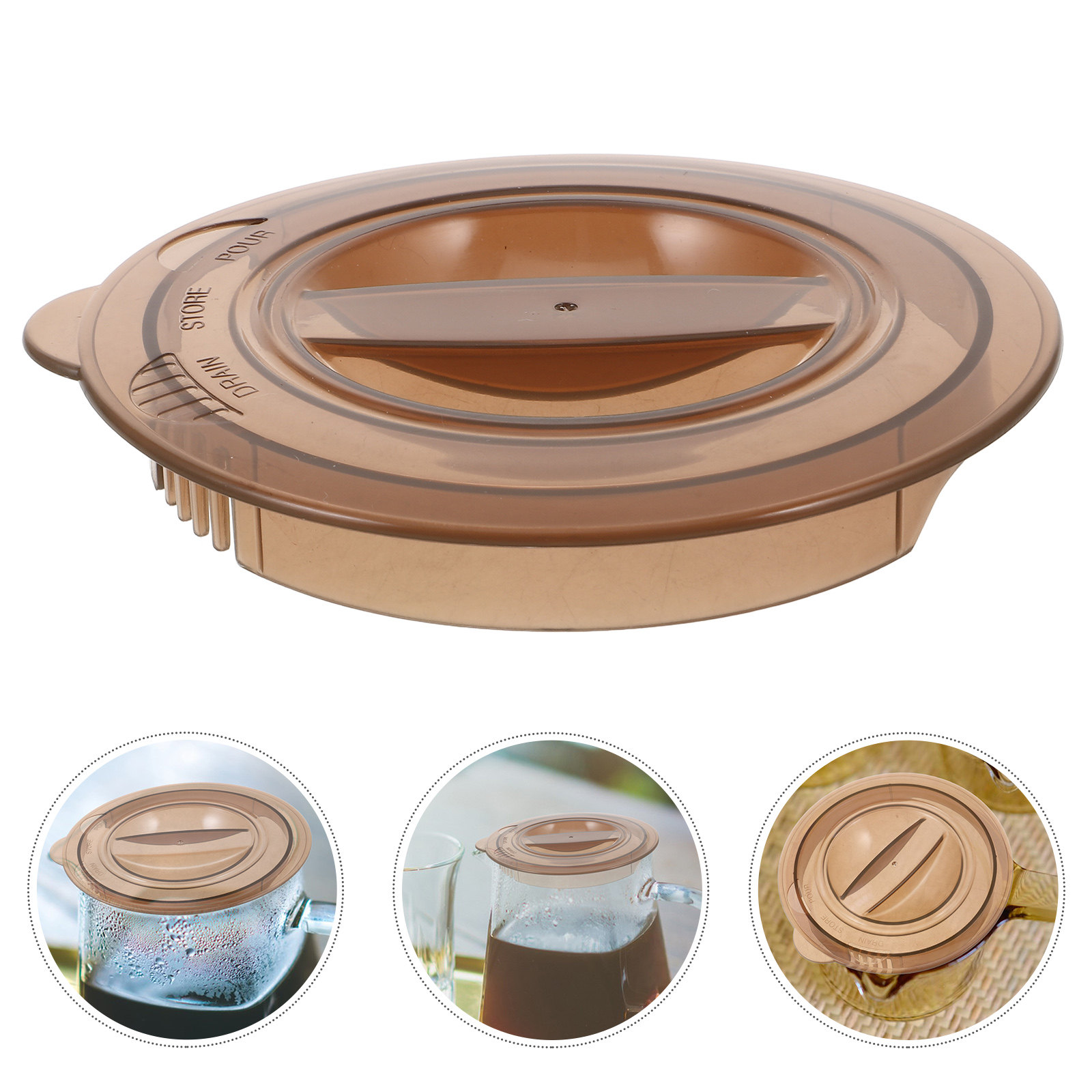 Kitchen Baking Soda - Measuring Glass Cup Plastic Lid Replacement