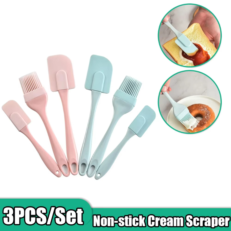 Kitchen Baking Brush - Food Grade Silicone Cream Scraper DIY