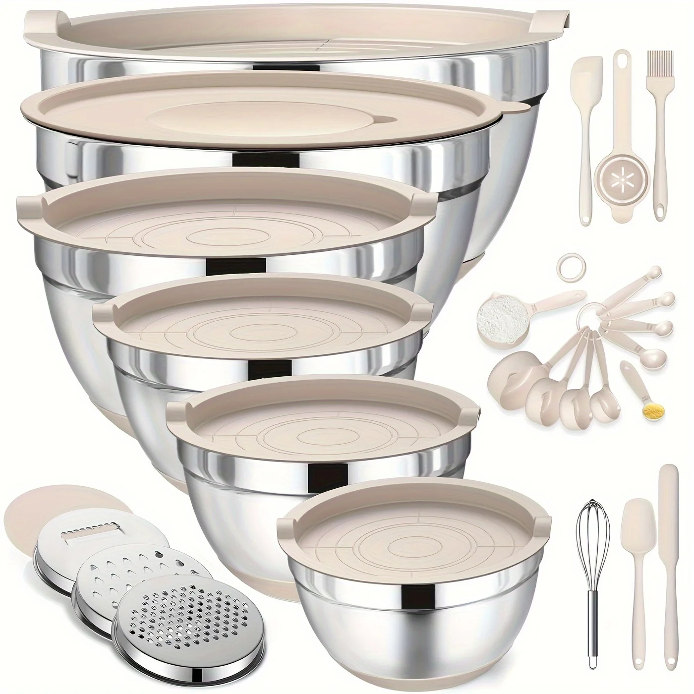 Kitchen Baking Set - Set of Mixing Bowls Made of
