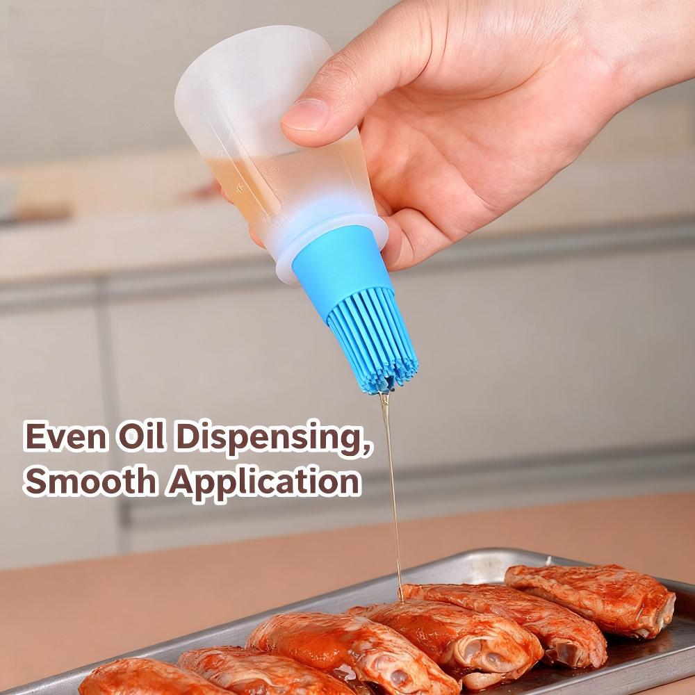 Kitchen Baking Brush - Silicone barbecue oil brush, baking barbecue