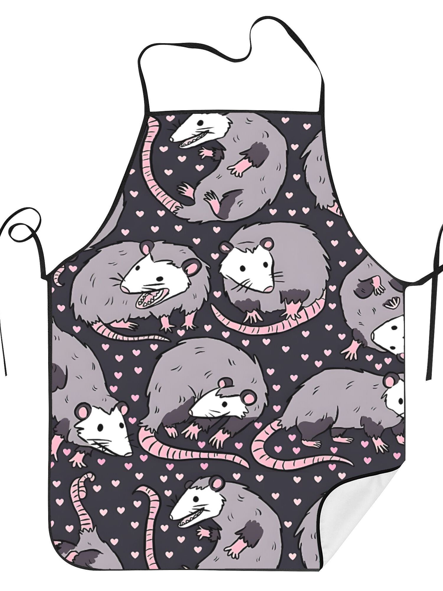 Cute Opossum Pattern Apron Bla - огляд і ціна Kitchen Baking Background