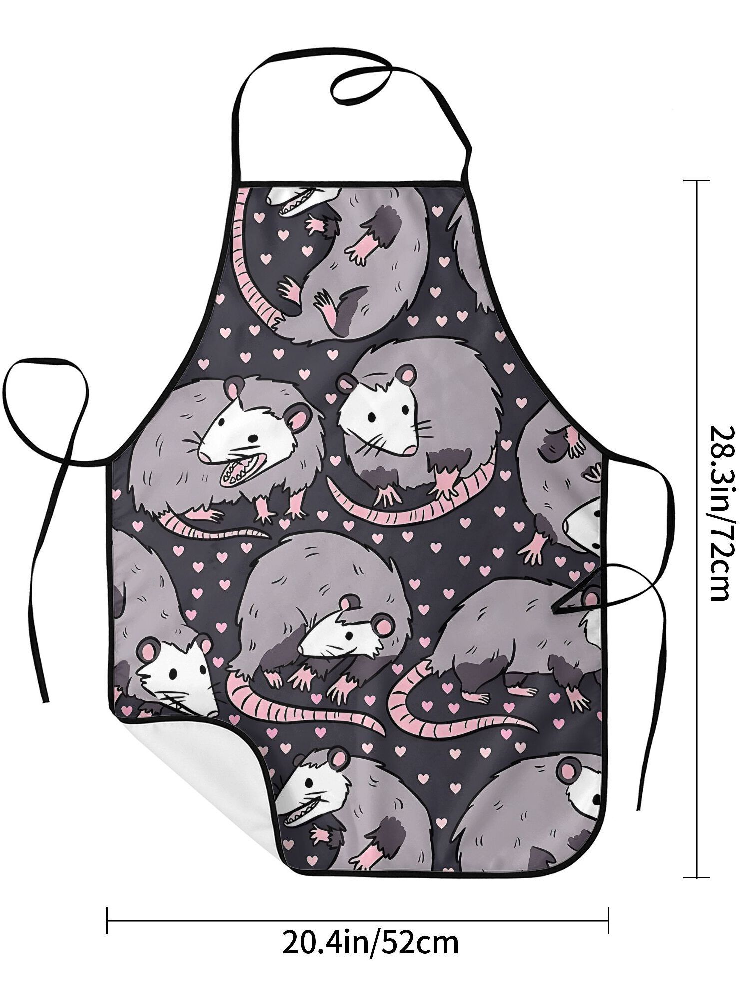 Cute Opossum Pattern Apron Bla - огляд і ціна Kitchen Baking Background
