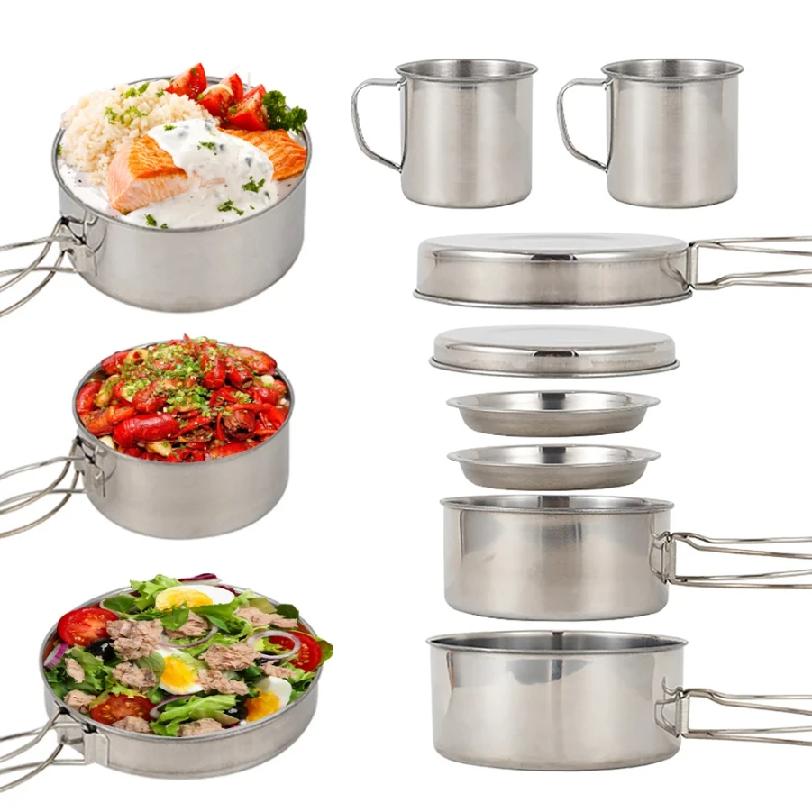 8pcs/Set Camping Cookware Mess - огляд і ціна Kitchen Baking Pan Set