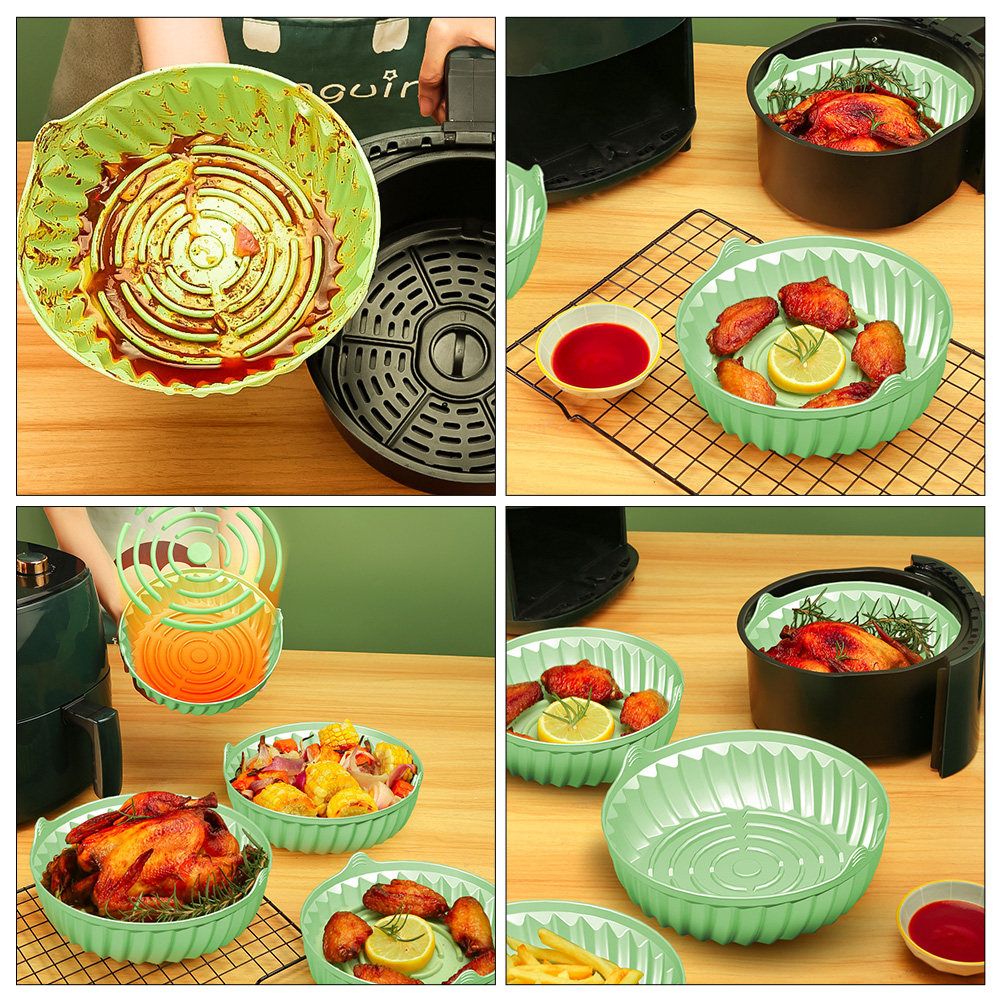 Round Reusable Silicone Air Fr - огляд і ціна Kitchen Baking Mat