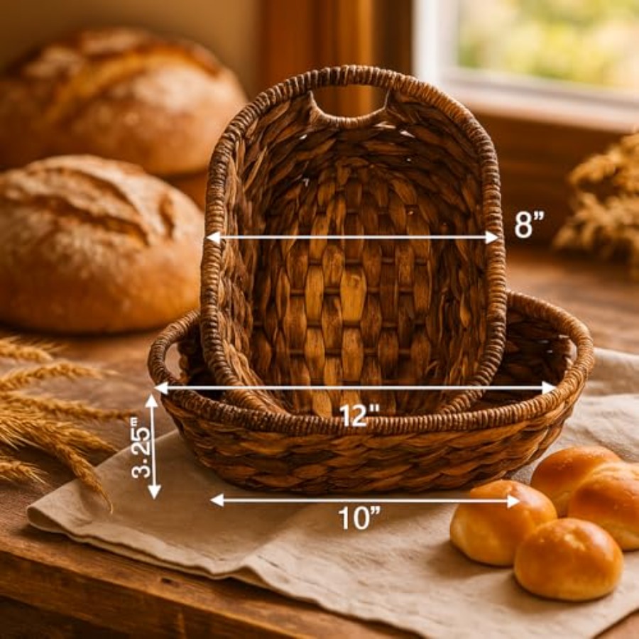 Handwoven Oval Wicker Baskets  - огляд і ціна Kitchen Baking Mat