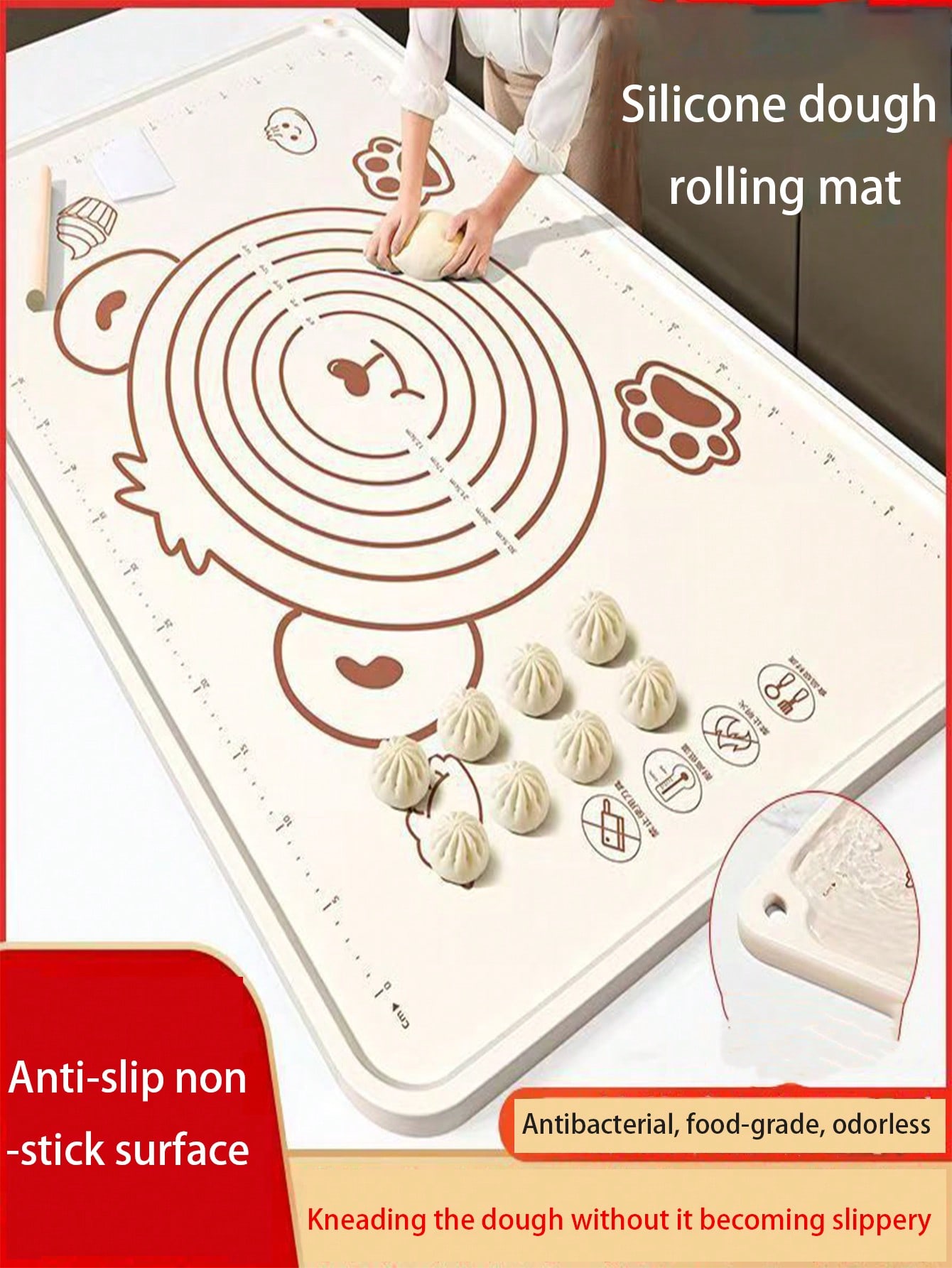Extra Thick Silicone Baking Ma - огляд і ціна Kitchen Baking Mat