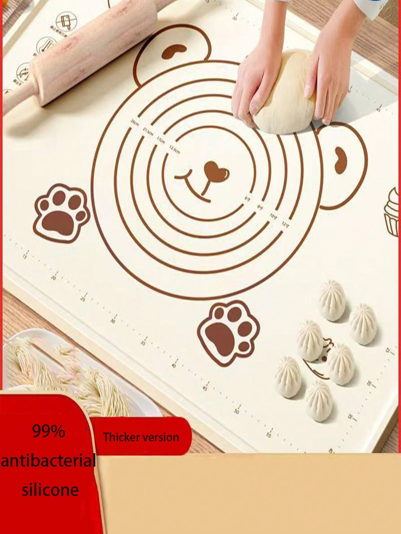 Extra Thick Silicone Baking Ma - огляд і ціна Kitchen Baking Mat