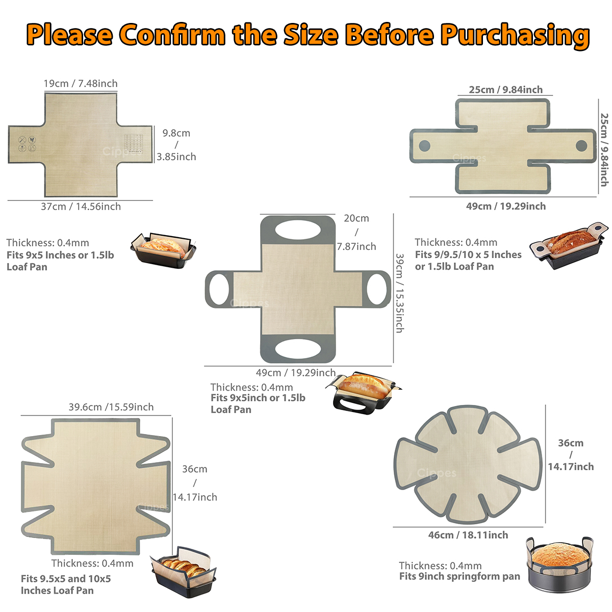 Silicone Bread Loaf Pan Liners - огляд і ціна Kitchen Baking Mat