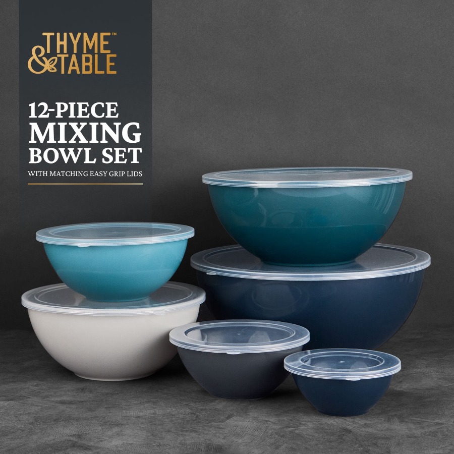 12-Piece Nesting Mixing Bowl S - огляд і ціна Kitchen Baking Essentials
