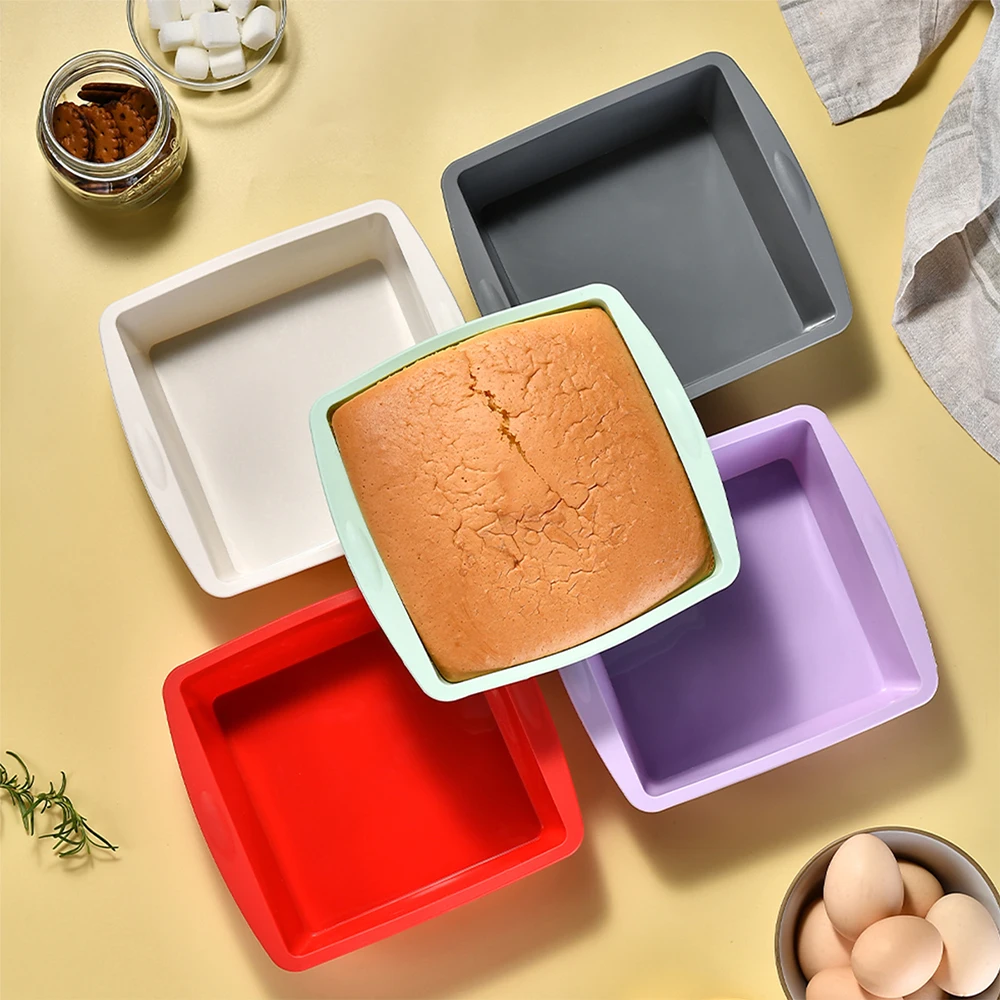 1/4Pcs Silicone Square Cake Mo - огляд і ціна Kitchen Appliances For Baking