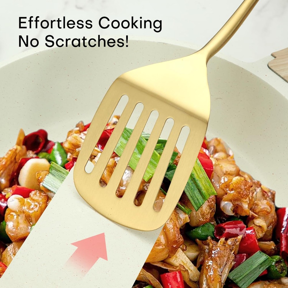 6pcs Stainless Steel Cooking S - огляд і ціна Offset Spatula Set