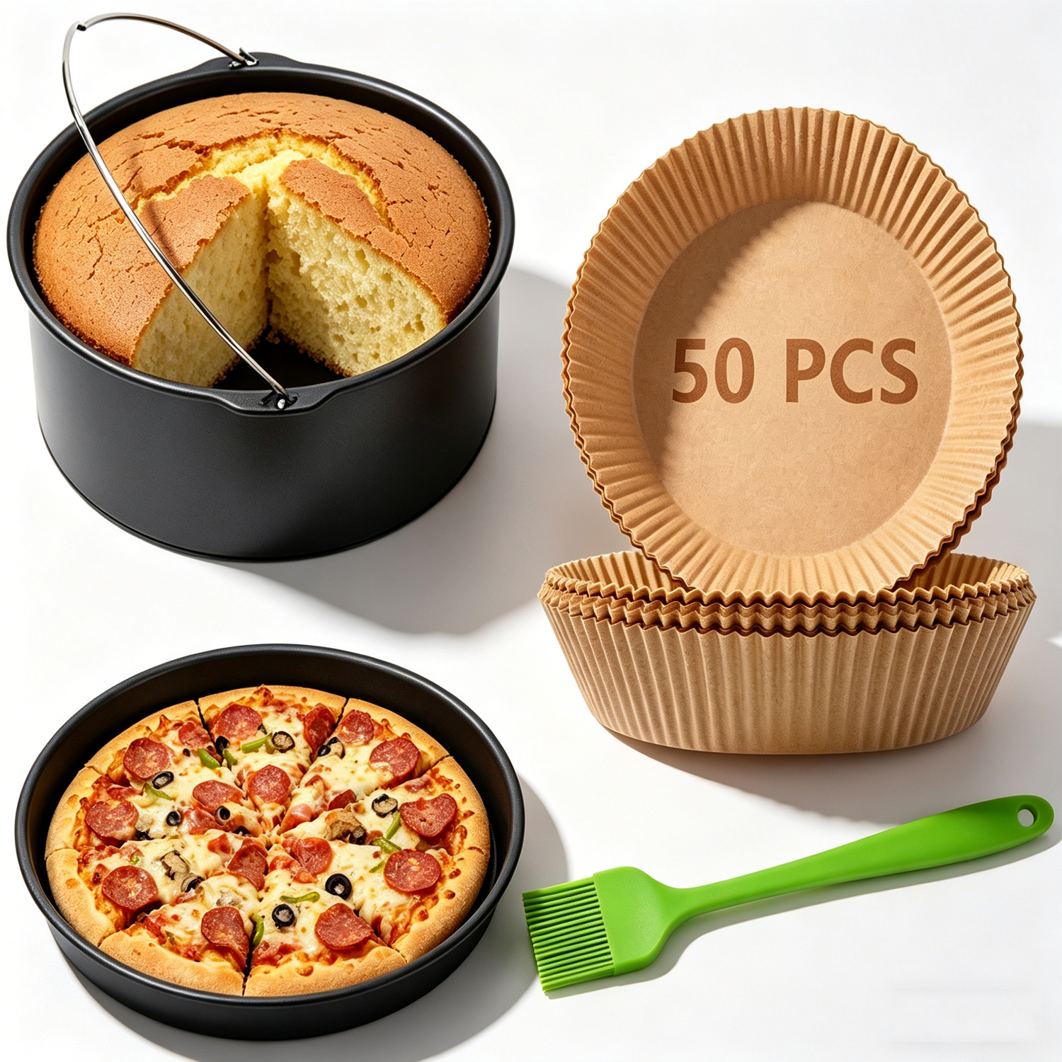 7 Inch Air Fryer Accessories S - огляд і ціна Kitchen Baking Brush