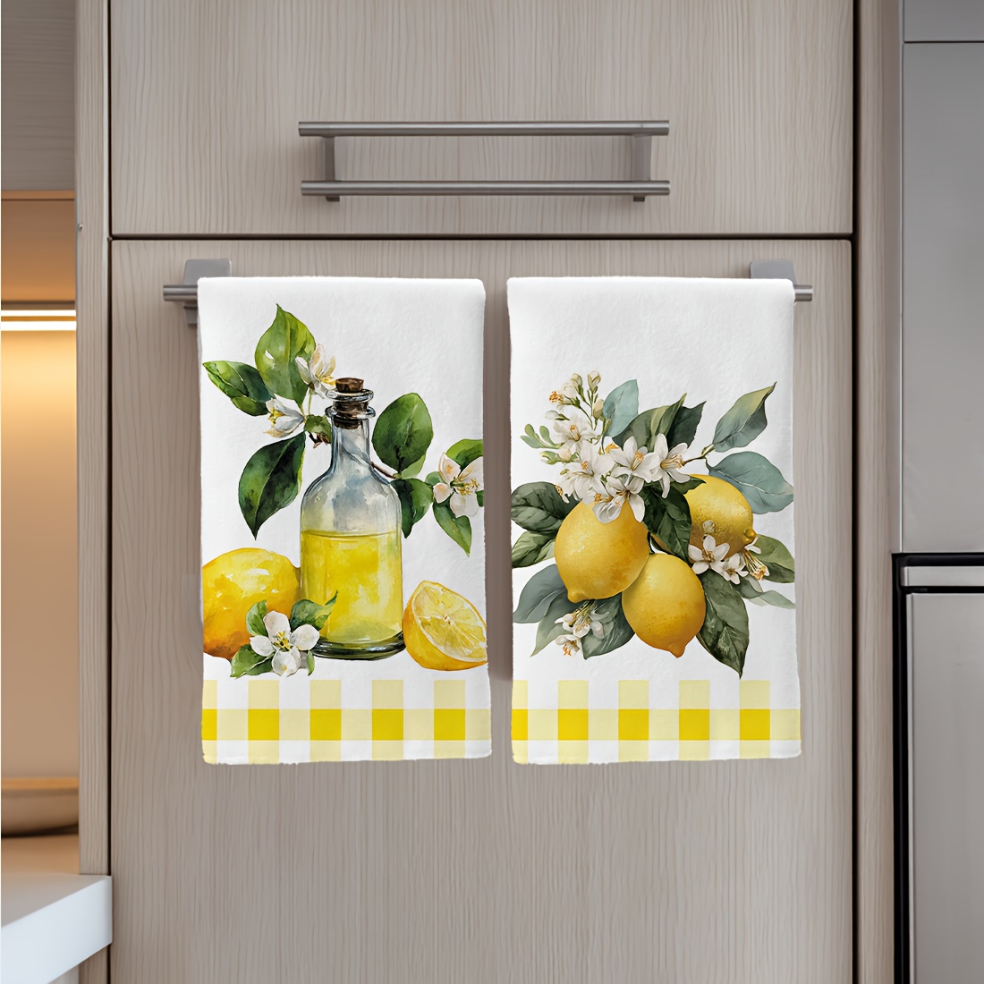 2Pcs, Lemon Floral Pattern Kit - огляд і ціна Kitchen And Baking Life
