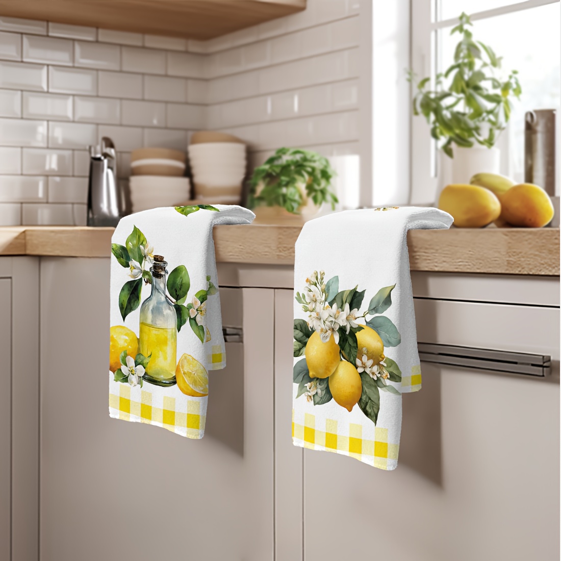 2Pcs, Lemon Floral Pattern Kit - огляд і ціна Kitchen And Baking Life