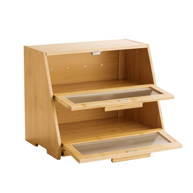 Double Layer Bread Box for Kit - огляд і ціна Kitchen Baking Counter