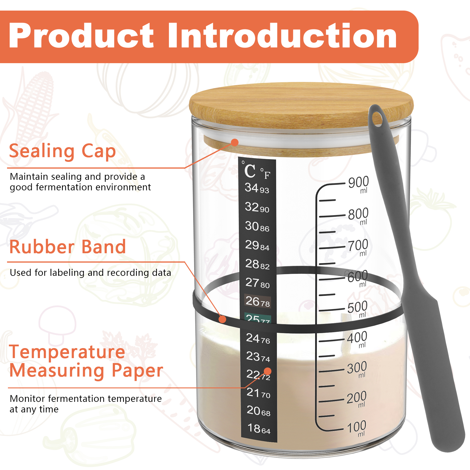 Sourdough Starter Jar Kit Sour - огляд і ціна Kitchen Baking Soda