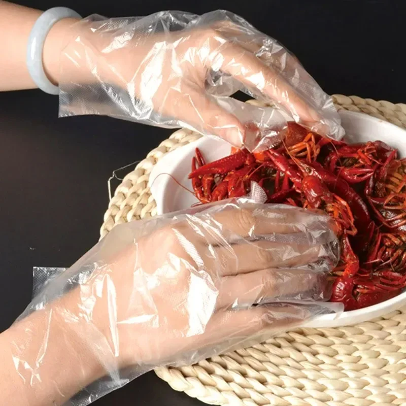 1000/100Pcs Transparent Dispos - огляд і ціна Kitchen Baking Gloves
