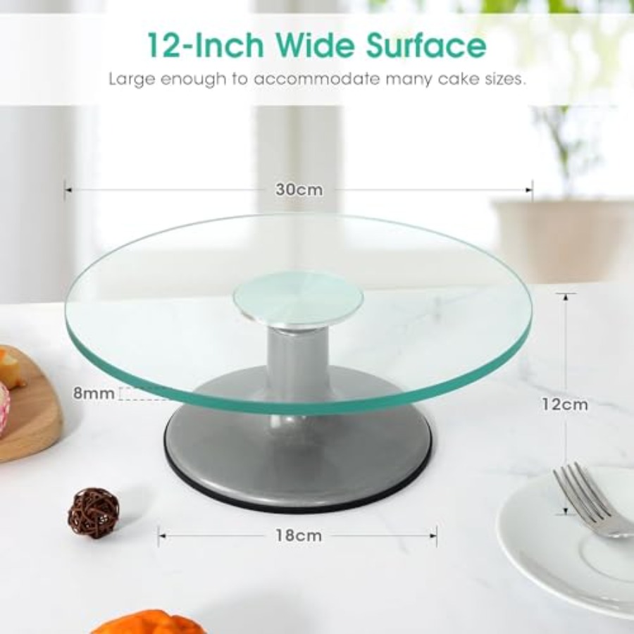 Cake Turntable 12 Inch Cake St - огляд і ціна Offset Spatula Set