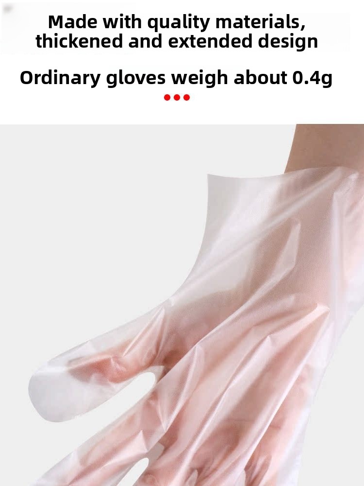 Disposable Thiened PE Plastic  - огляд і ціна Kitchen Baking Gloves