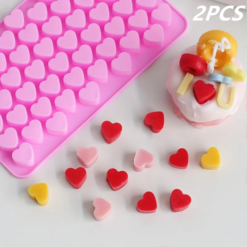 55 Mini Heart Shapes Silicone  - огляд і ціна Kitchen Appliances For Baking