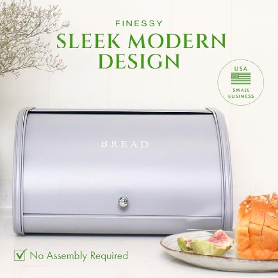 Modern Metal Bread Box for Kit - огляд і ціна Kitchen Baking Mat