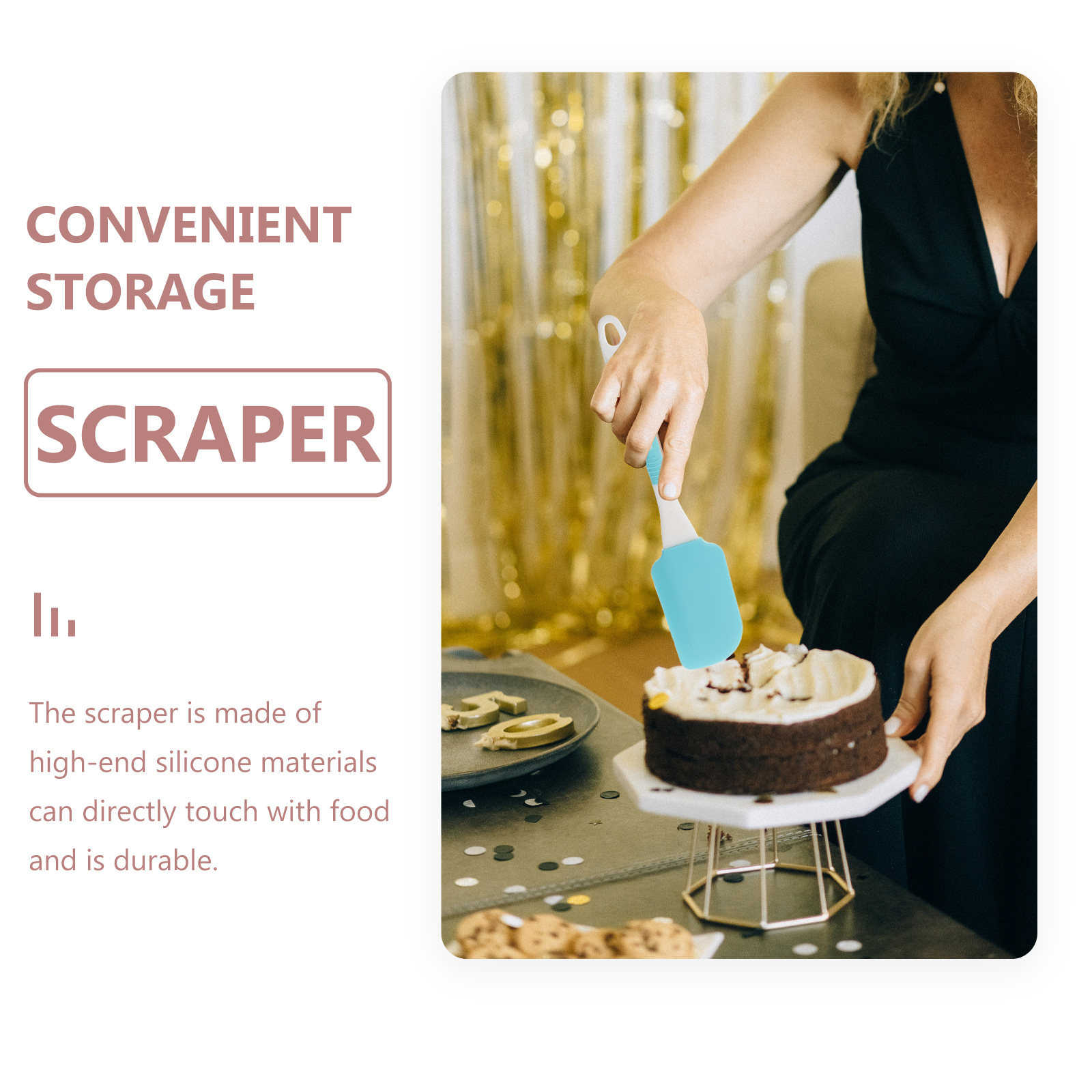 1Set Flexible Silicone Cake Sp - огляд і ціна Kitchen Baking Brush