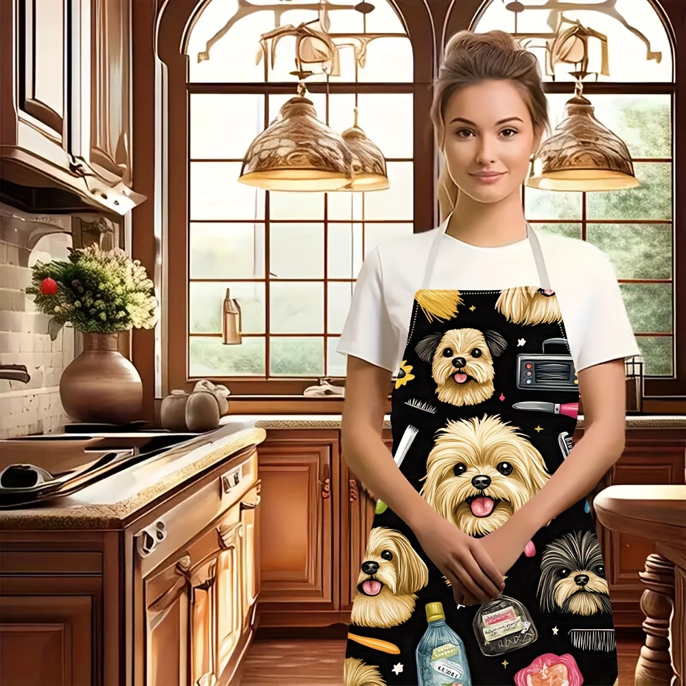 1pc Funny Dog Groomer Apron wi - огляд і ціна Kitchen Baking Background