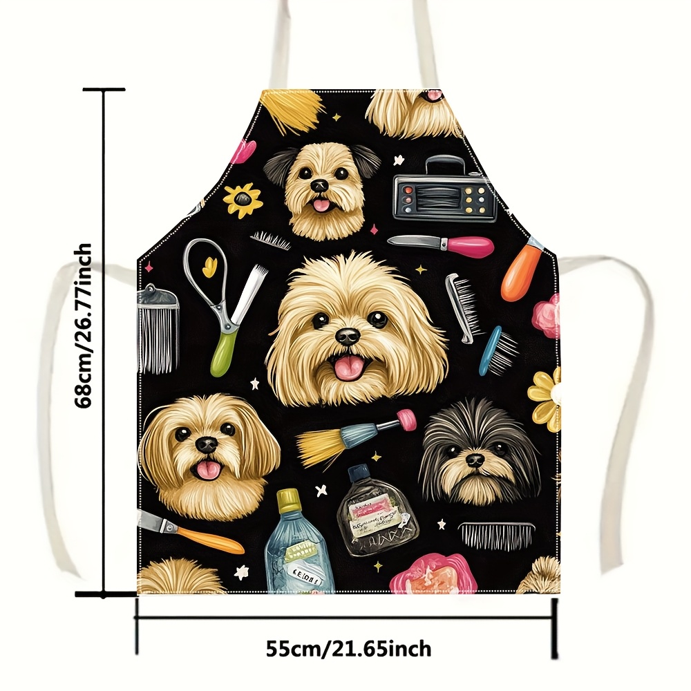 1pc Funny Dog Groomer Apron wi - огляд і ціна Kitchen Baking Background