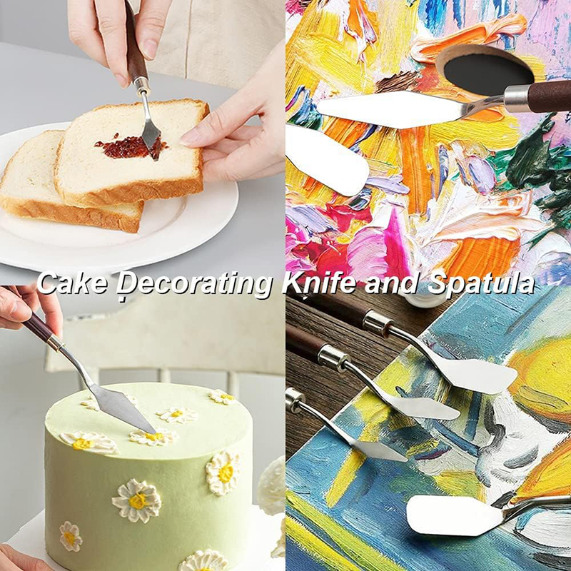 5Pcs Cake Cream Spatula Set St - огляд і ціна Offset Spatula Set