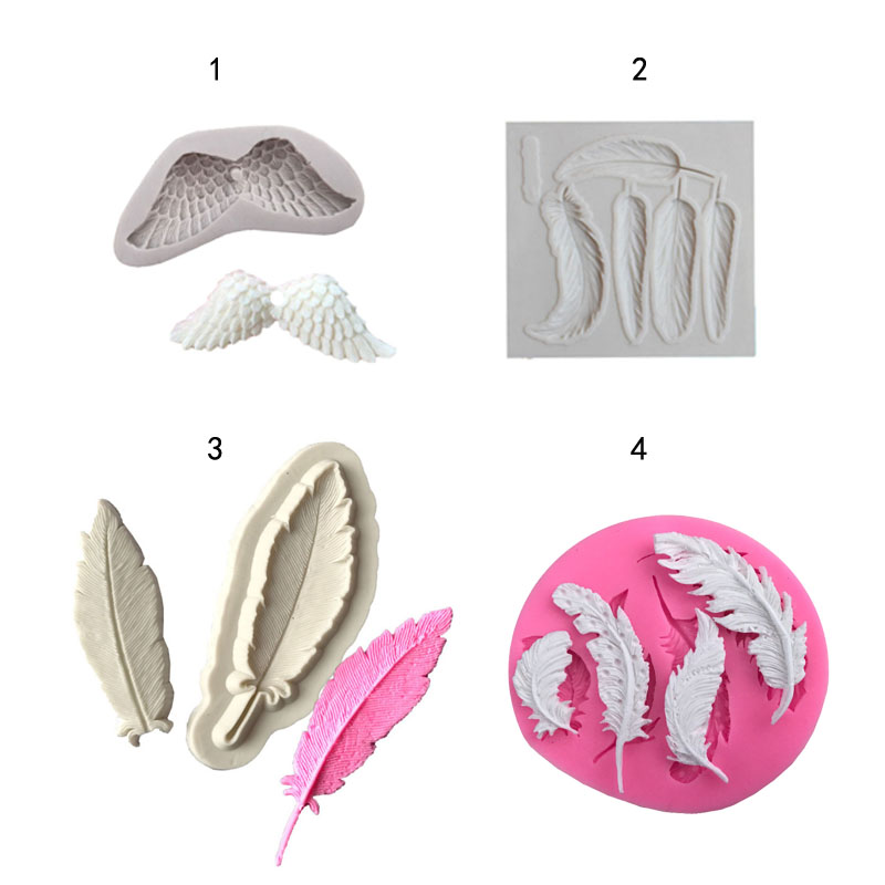 Leaves feather&wings shape 3D  - огляд і ціна Kitchen Baking Gadgets