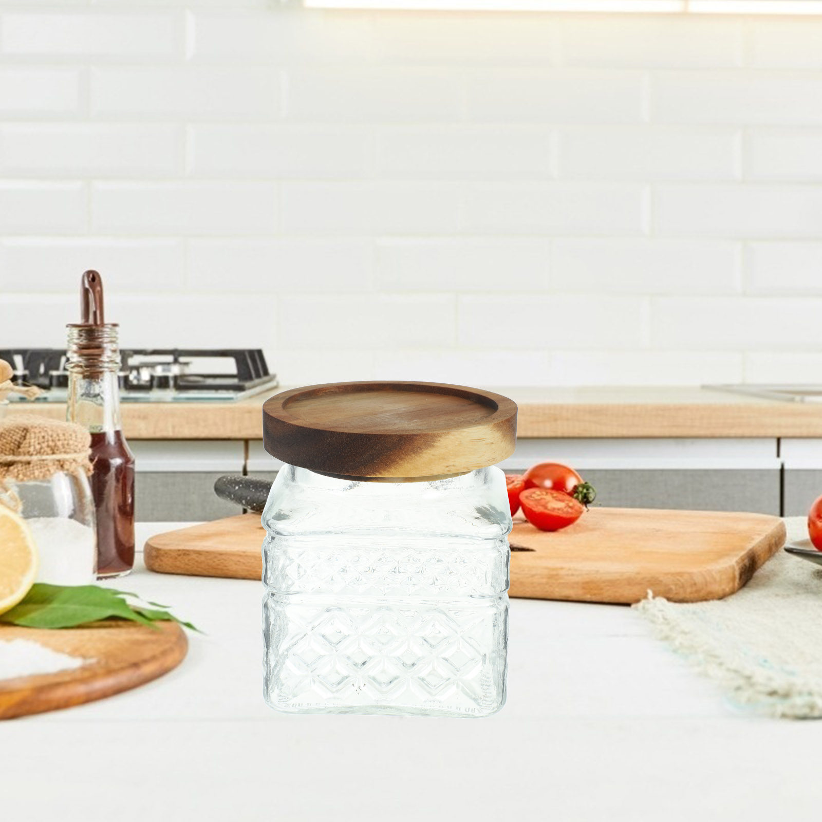 Airtight Glass Canister with N - огляд і ціна Kitchen Baking Soda