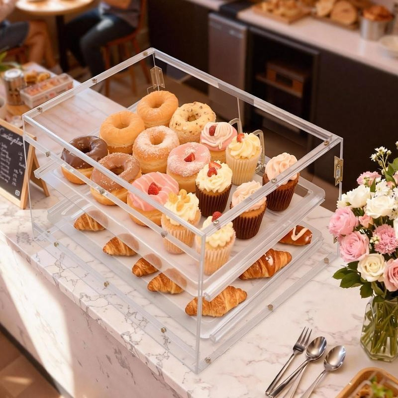 Bakery Display Case, 2-Tier Co - огляд і ціна Kitchen Baking Cabinet