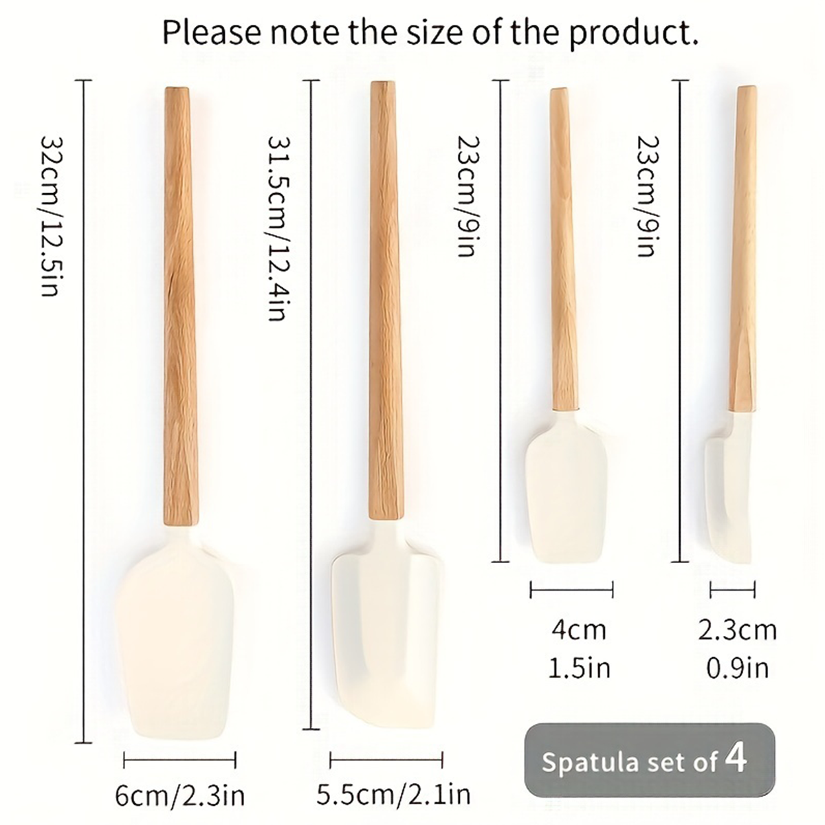 Silicone Spatula Set, Spatula  - огляд і ціна Offset Spatula Set