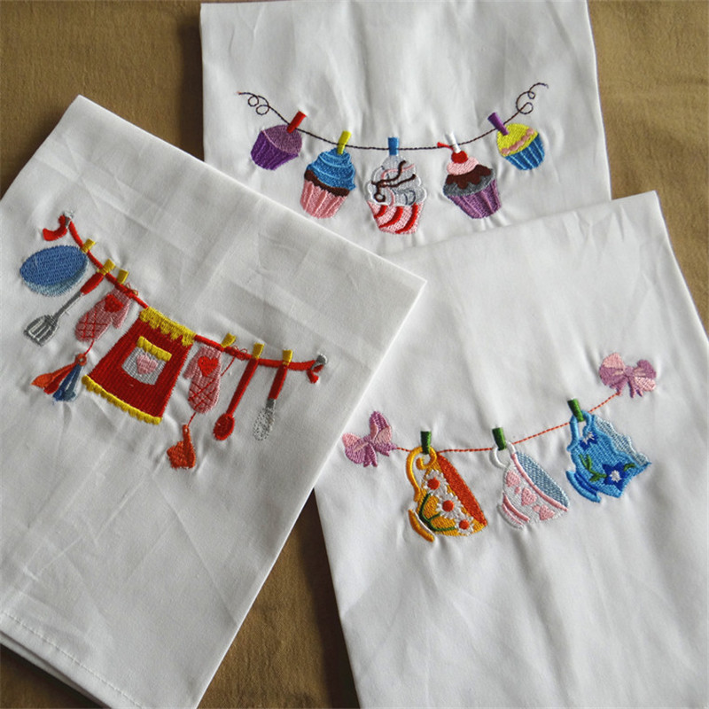 1Pc Home Embroidered Napkin Ba - огляд і ціна Kitchen Baking Background