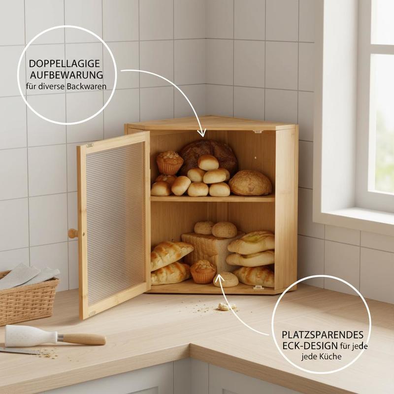 Corner Bread Box for Kitchen C - огляд і ціна Kitchen Baking Counter