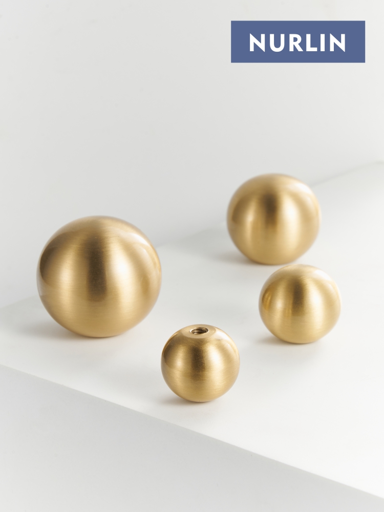 Nurlin Brass Round Ball Foot C - огляд і ціна Kitchen Baking Cabinet