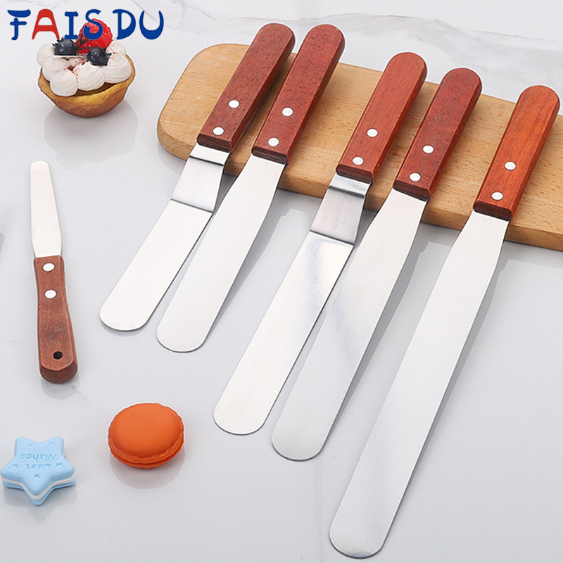 4/6/8/10 Inch Icing Spatula, S - огляд і ціна Offset Spatula Set