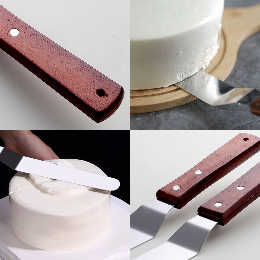 4/6/8/10 Inch Icing Spatula, S - огляд і ціна Offset Spatula Set