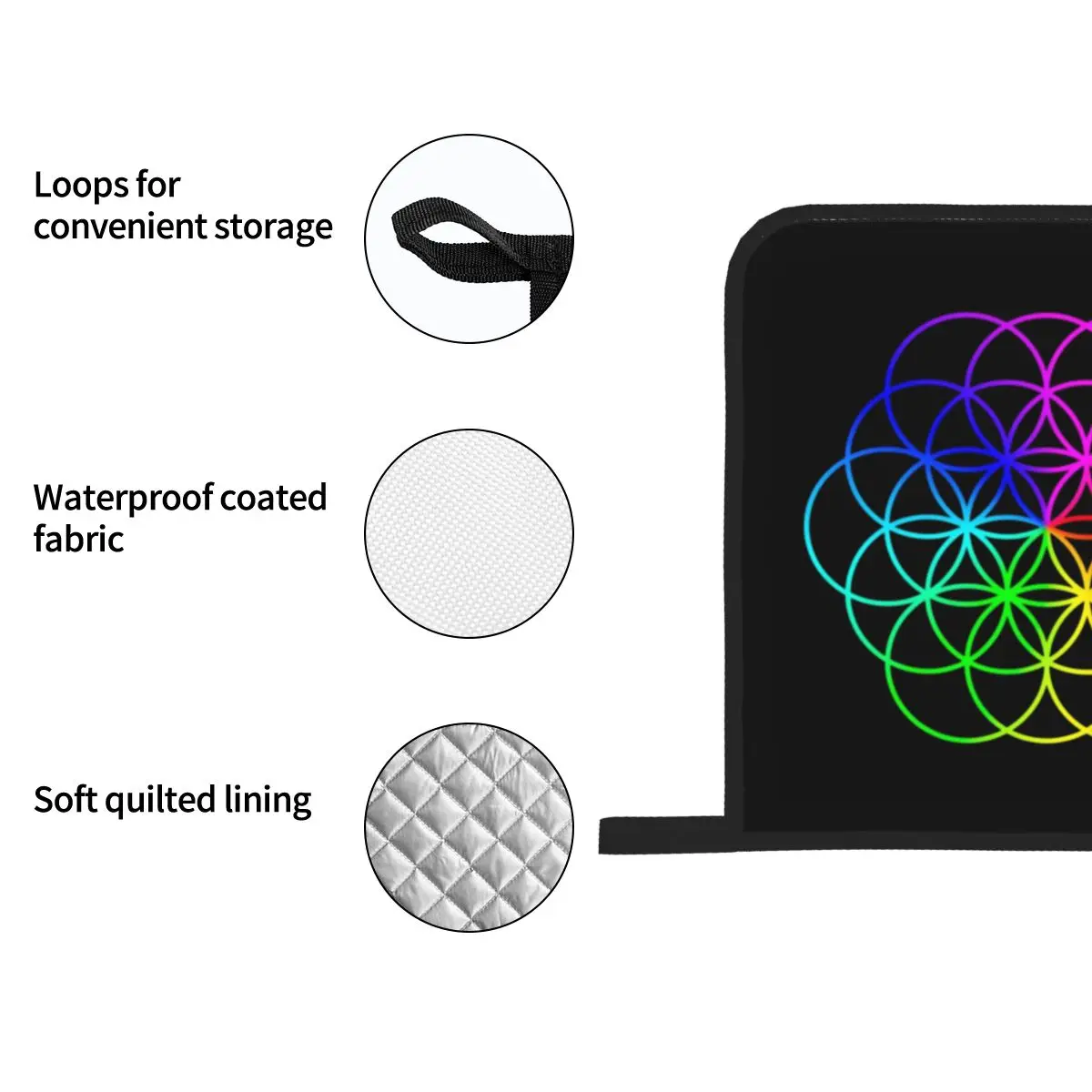 The Flower Of Life Oven Mitts  - огляд і ціна Kitchen And Baking Life