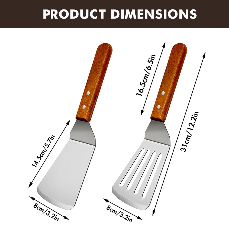 Metal Spatulas for Cast Iron S - огляд і ціна Offset Spatula Set