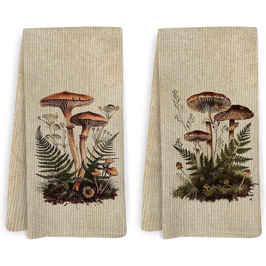 2Pcs, Vintage Mushroom Kitchen - огляд і ціна Kitchen And Baking Life