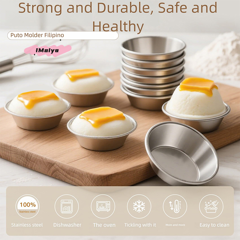 10Pcs Aluminum Alloy Puto Cake - огляд і ціна Kitchen Baking Pan Set